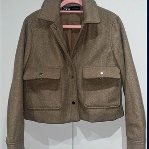 Zara Women's Brown Utility Jacket